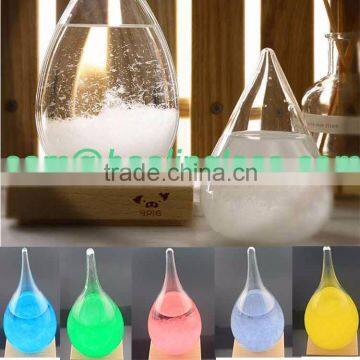 Creative Stylish Desktop Droplet Storm Glass Crafts Weather Storm Forecast Predictor Bottle