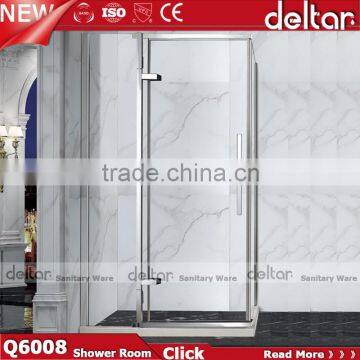 Two Sliding Doors Aluminum Shower Room 6mm/8mm Square Sliding Shower for Hotel Shower Cubicle photo-3