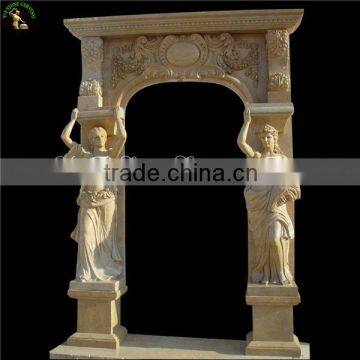 Marble door frame with figure pillare design