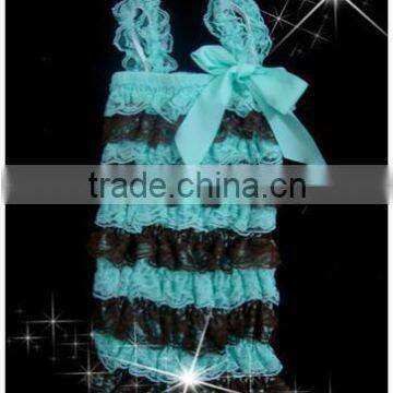 New Arrival Fashion Baby Girls Body Suit Organic Baby Clothes Lace Ruffled One-piece Romper Super Soft Cotton Jumpsuit For Girl photo-2