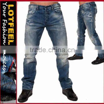 whiskering vintage denim man jeans brand jeans denim famous jeans wholesale china(LOTM020)