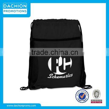 Promotional Mesh Pocket Drawstring Backpack/Customized Mesh Pocket Sportpack