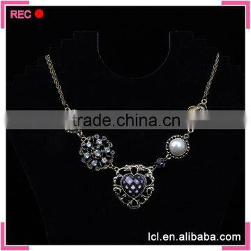 Chunky Necklaces Pearl Jewelry, Copper Charms Fashionable New Design Necklace photo-5