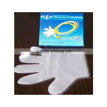 CE Approved Disposable HDPE/LDPE Hand Protection Safety PE Glove ( IS09001 )