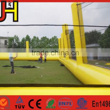 Commercial grade inflatable paintball netting, inflatable paintball field