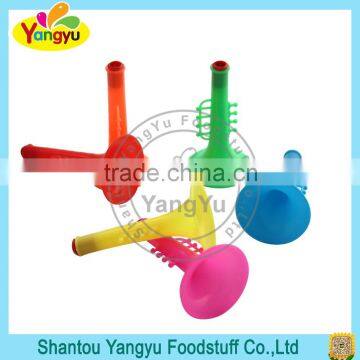 Colorful horn toy with whistle horn toy