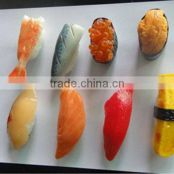 Japan Quality Fake Food SUSHI Set Tuna Maguro Shrimp Flounder Display Decor Gift