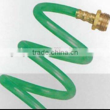 "Dia 3/8"" 50 Feet EVA Recoil Hose With Brass Female & Male Connector"