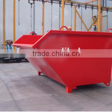 CSD self dumping bin with crane lugs and drain plug