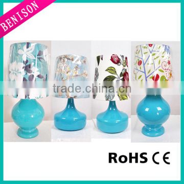 High quality Modern/Contemporary Table Lamp, Cloth shade &Ceramic Desk Lamp, Writing Table Light,China Decoration Lighting