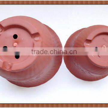 ZD-PF082-83 Terra Cotta Ceramic Garden Flower Pot/Cheap Headstone Round Plastic Flower Pot/High Quality Soft Nursery Plant Pot photo-3
