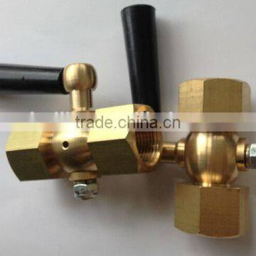 Brass gauge needle valve,gauge stop valve DIN 16261for pressure and temperature gauges accessories