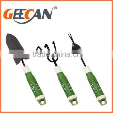 Professional Cheap 5pcs Metal Garden Tool Set With Soft Plasti Handle