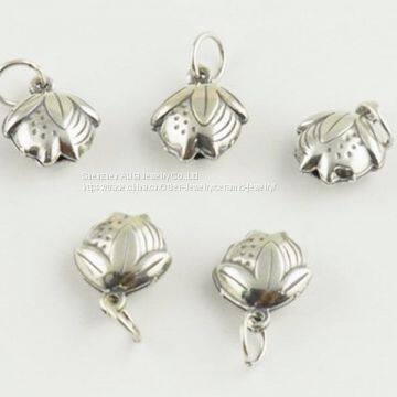 925 Solid Sterling Silver Beads Skate Charm Fashion 12 * 10mm photo-5