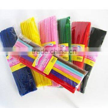 4mm x 12 inch x 100pcs assorted colors chenille stems