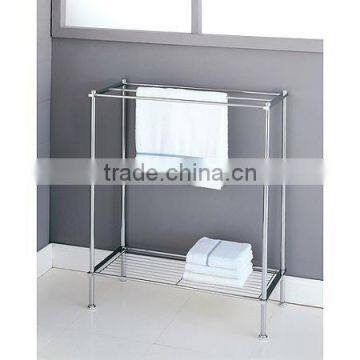 Removable stainless steel toilet towel rack with wheel