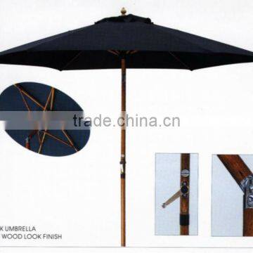 black garden handheld parasol 11109-4