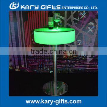 Pe Plastic Glow Furniture Outdoor Led Modern Furniture Table Garden Set