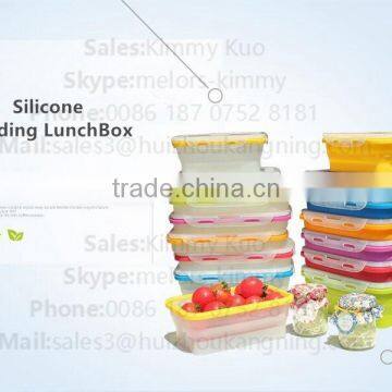 Heat Resistant Airtight Microwave Food Grade Siliconec Food Container photo-3