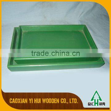 Natural Slate Dinner Plates With Wooden Tray