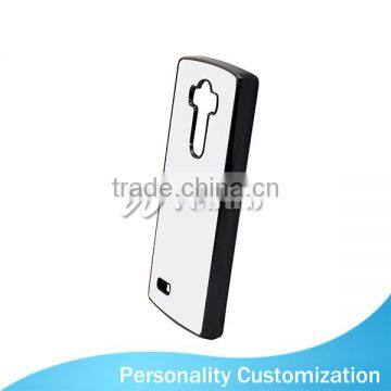 Custom Wholesale 2D Sublimation Printing Stylish DIY Black Plastic TPU 5.5 Inch Mobile Phone Case For LG G4 photo-3