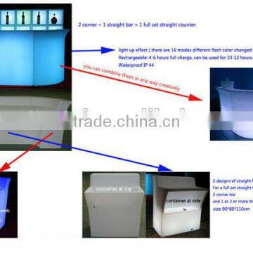 luminous led bar counter/disco bar counter/light bar counter