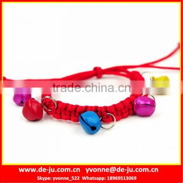 Red Rope Colorful Bells Novelty Fashion Collar