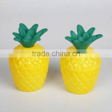 Pineapple Cup With Straws