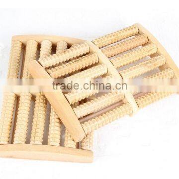 Wholesale 6 Rows Body Relax Massager Tool Foot Massage Wooden Roller photo-2