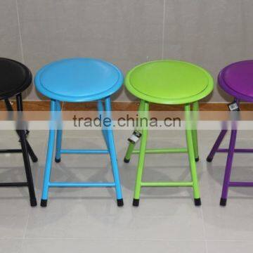 stock colorful steel folding stool, folding Chair, excess inventory close out