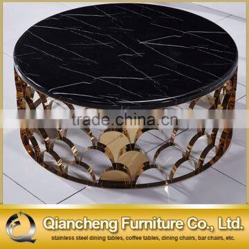 Splice Golden Stainless Steel Frame Coffee Table photo-2