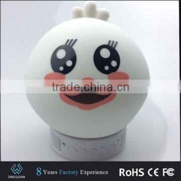 Outdoor music silicone mini bluetooth speaker with LED light