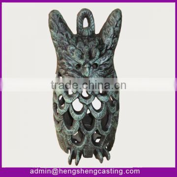 antique cast iron owl decoration