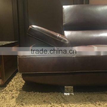 New Design High Quality Top Grain Leather Sofa Fashion Furniture Modern KD-S1808 photo-4