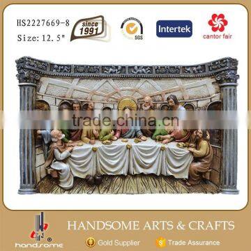 3D Religious Wall Hanging Last Supper Scuplture