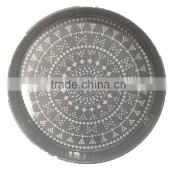 Round Printing Metal Serving Tray/ Party Tray photo-3