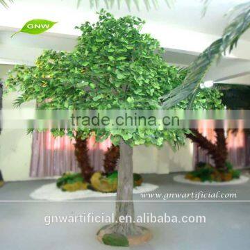 BTR018-1 GNW Fake banyan tree green leaves customized size