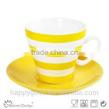 Colorful and Full Decal New Bone China Coffee Cup and Saucer photo-3