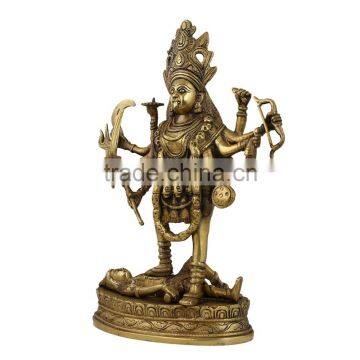 Home decoration use antique decorative metal craft gift bronze kali goddess