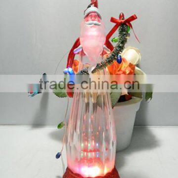 LED Color Changing Xmas Decorations Plastic Santa Claus Hold Led String Lights photo-4