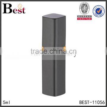 Cosmetic Packaging China 5ml Black Perfume Bottle Atomizer Mini Porkt Aluminum Outer Fragrance Perfume Glass Bottle photo-3
