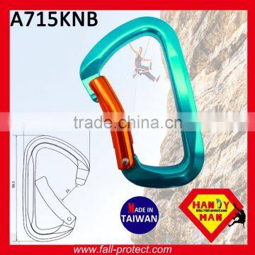 25KN Bent Gate Mountaineer Climbing Aluminum Carabiner For Rescue photo-3