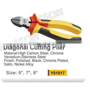 YF01016 2015 New Design Professional Combination Plier With 3colours Handle