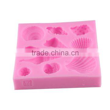 Silicone Cake Mold Fondant Cake Decoration - Baking Tools of Conch Shells of Marine Wind Starfish 1688 Agent photo-3