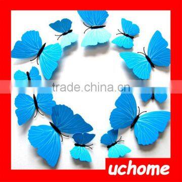 UCHOME 3D Butterfly Wall Sticker Decal Home Decor Room Decoration Art Wall Home Sticker photo-3