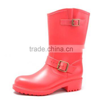 2016 Flat Lady Shoes Pvc Rain Boots China Wholesale photo-4