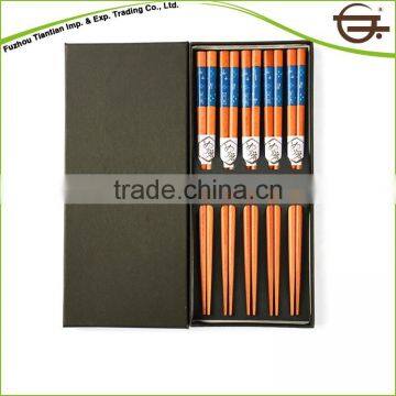 high quality wood grain chopstick with gift packaging