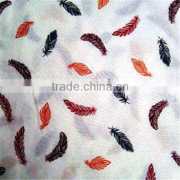 plain printed rayon floral fabric for dresses