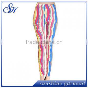 Clorful Leggings 2017 Custom Plus Size Polyester Leggings photo-3