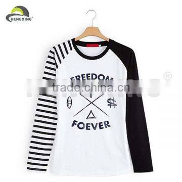 2014 Fashion Plain Cotton White Printing Long Shirt